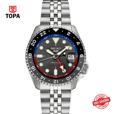 Topa Seiko-5-GMT-SSK019J1-Metal-Band-Men-Watch - Product Image 1