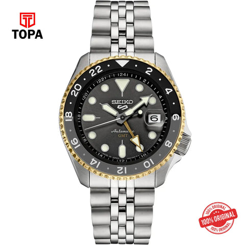Topa Seiko-5-GMT-SSK021J1-Metal-Band-Men-Watch - Product Image 1