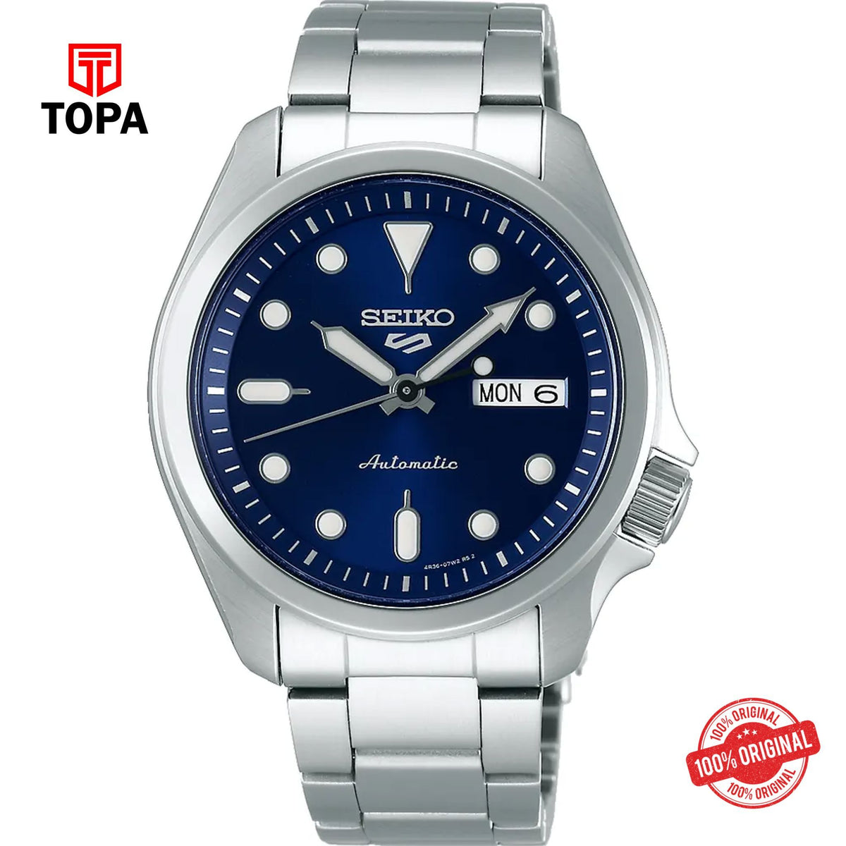 Topa Seiko-5-SRPE53K1-Metal-Band-Men-Watch - Product Image 1