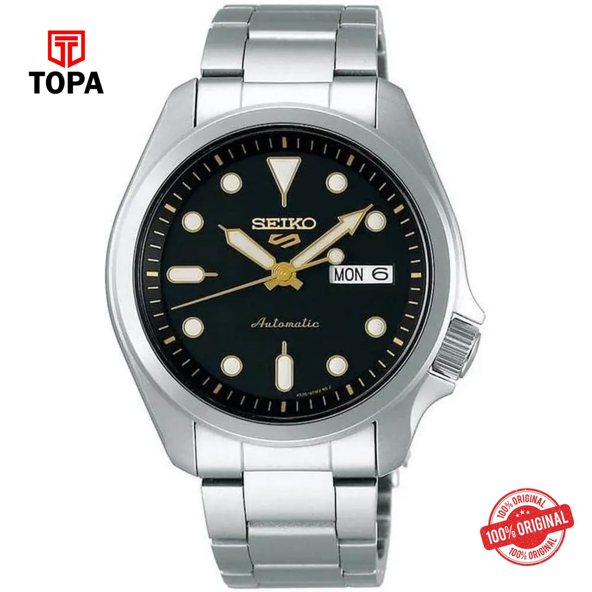 Topa Seiko-5-SRPE57K1-Metal-Band-Men-Watch - Product Image 1