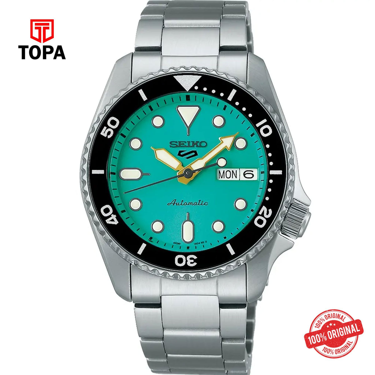Topa Seiko-5-SRPK33K1-Metal-Band-Men-Watch - Product Image 1