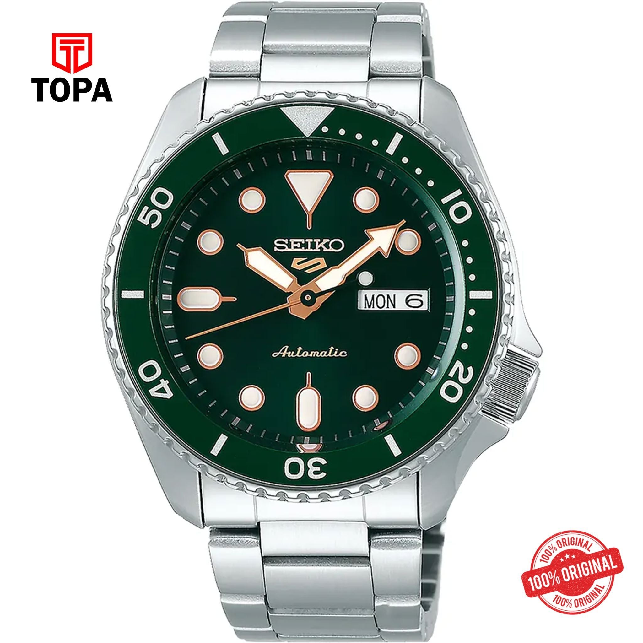 Topa Seiko-5-Sport-SBSA013-Metal-Band-Men-Watch - Product Image 1