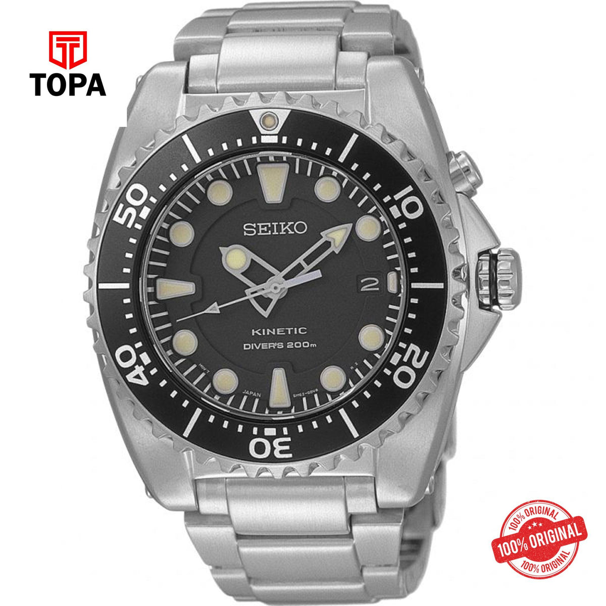 Seiko SKA761P1 Kinetic Analog Men's Watch