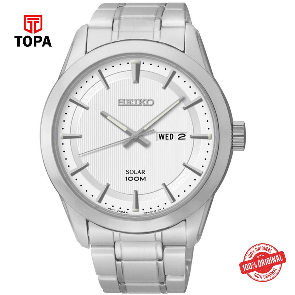Seiko SNE359P1 Solar Analog Men's Watch