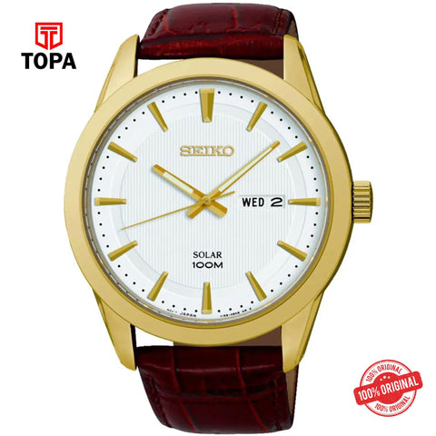 Seiko SNE366P2 Solar Analog Men's Watch