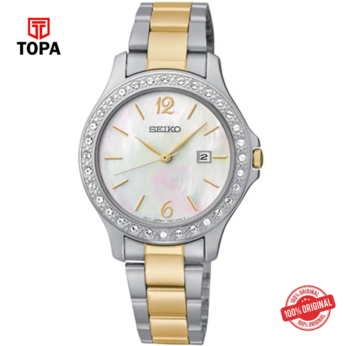 Topa Seiko-SXDF81P1-Metal-Band-Women-Watch - Product Image 1
