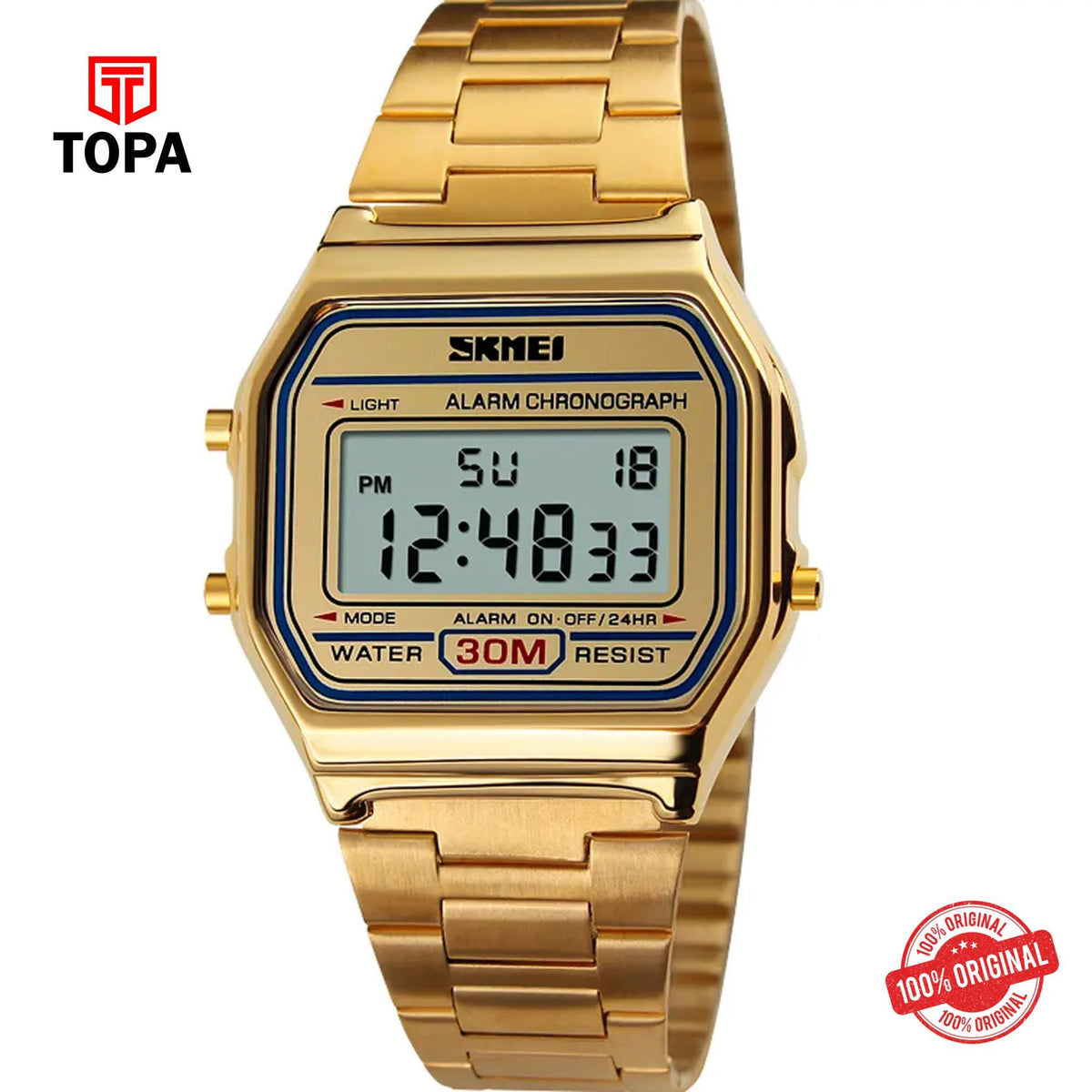 Topa Skemi-1123-G-GLD-Digital-Men-Watch - Product Image 1