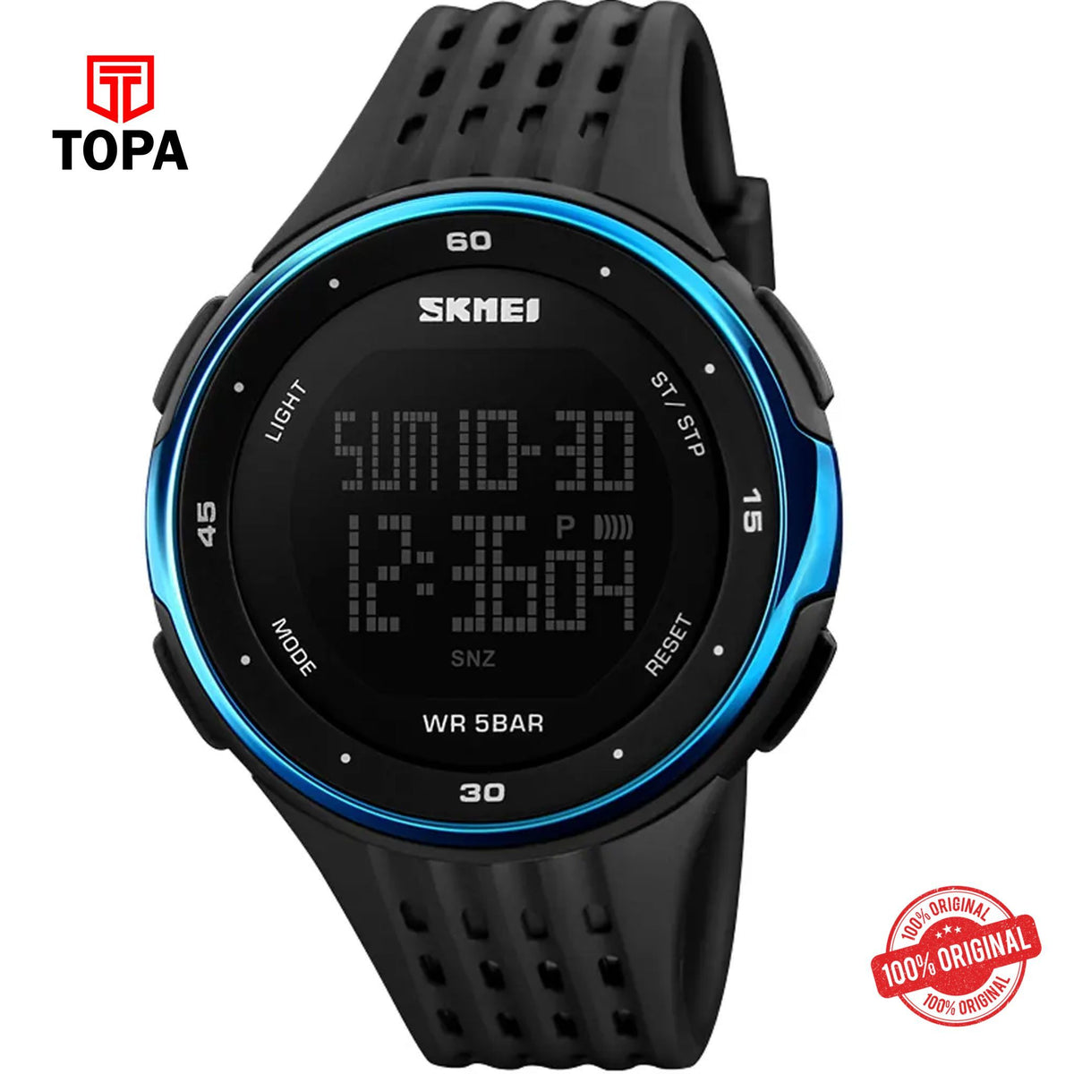 Topa Skemi-1219-G-BLU-BLK-Digital-Men-Watch - Product Image 1
