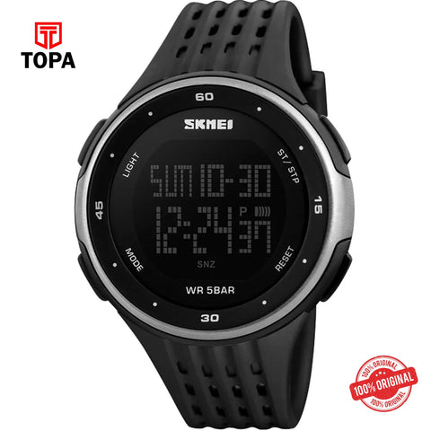 Topa Skemi-1219-G-GRY-BLK-Digital-Men-Watch - Product Image 1