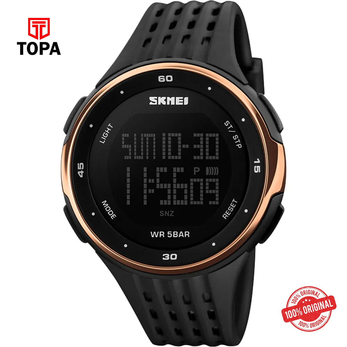 Topa Skemi-1219-G-RS-BLK-Digital-Men-Watch - Product Image 1