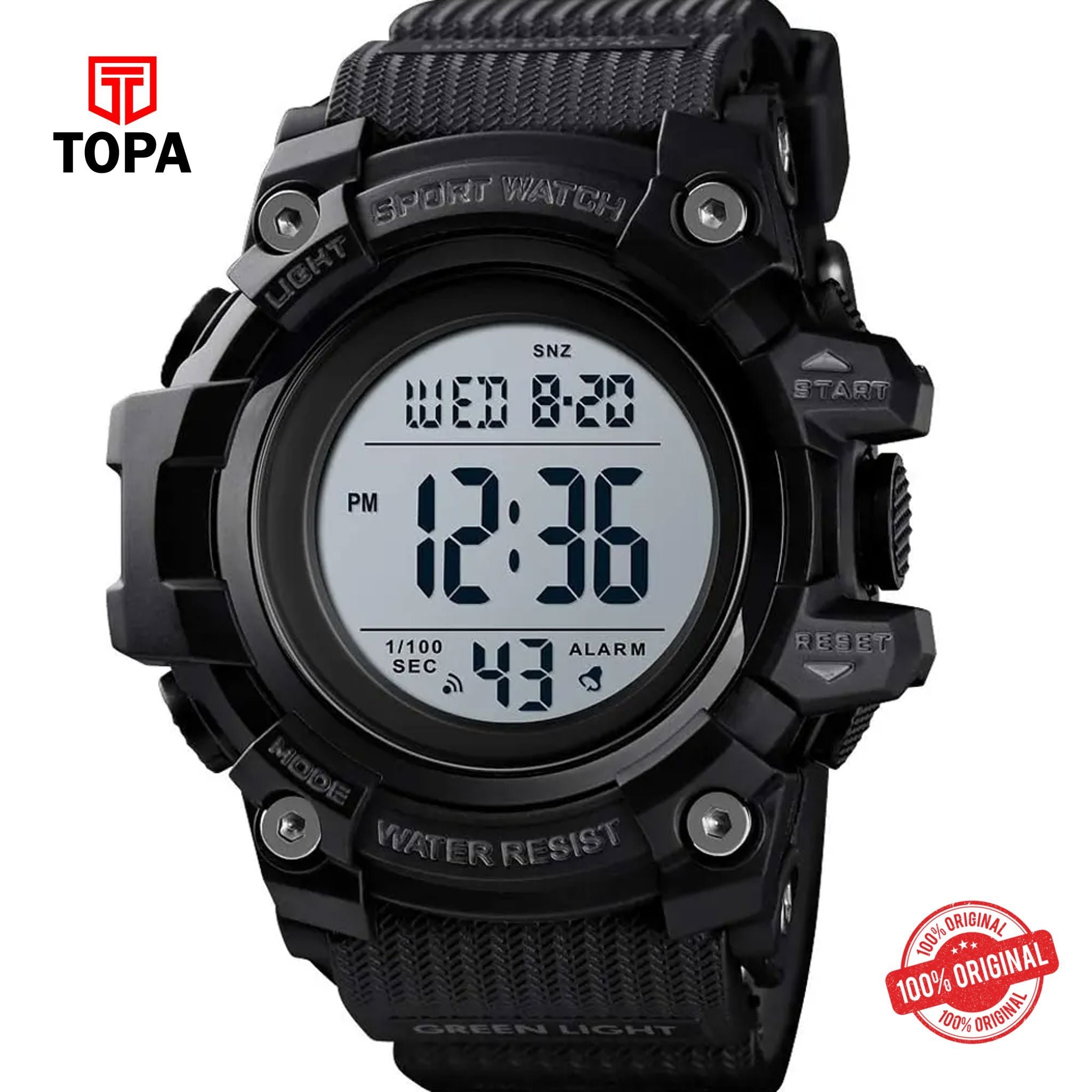 Topa Skemi-1552-G-BLK-Digital-Men-Watch - Product Image 1
