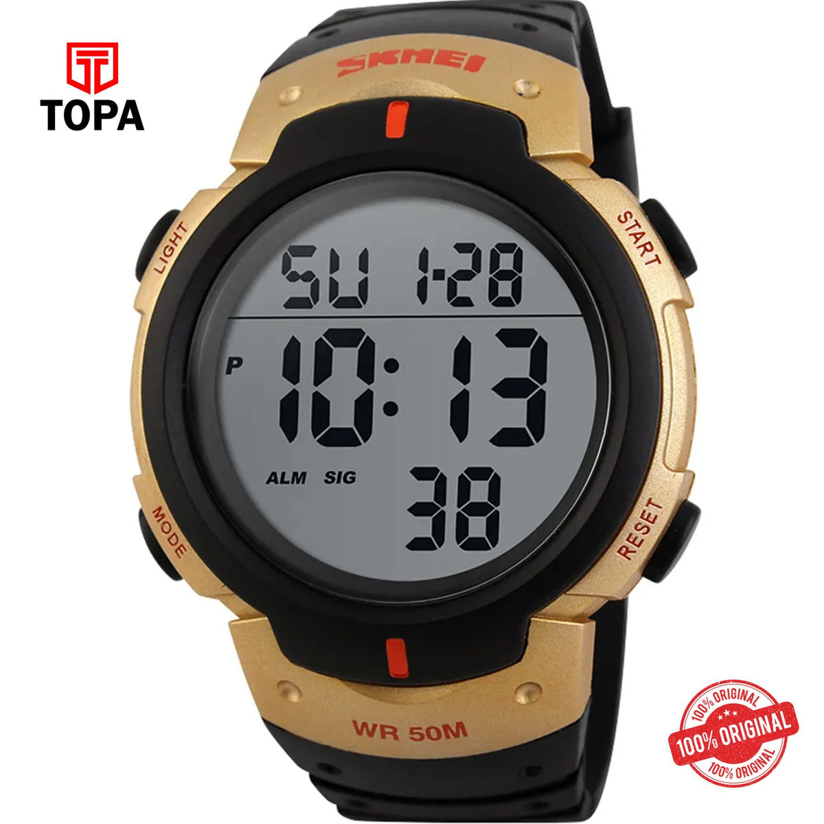Topa Skmei-1068-RGBLK-DIGI-Rubber-Band-Men-Watch - Product Image 1