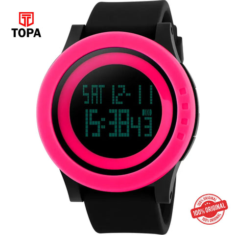 Topa Skmei-1142-BLKPNK-DIGI-Rubber-Band-Men-Watch - Product Image 1
