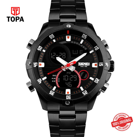 Topa Skmei-1146-G-BLK-DTIME-Metal-Band-Men-Watch - Product Image 1