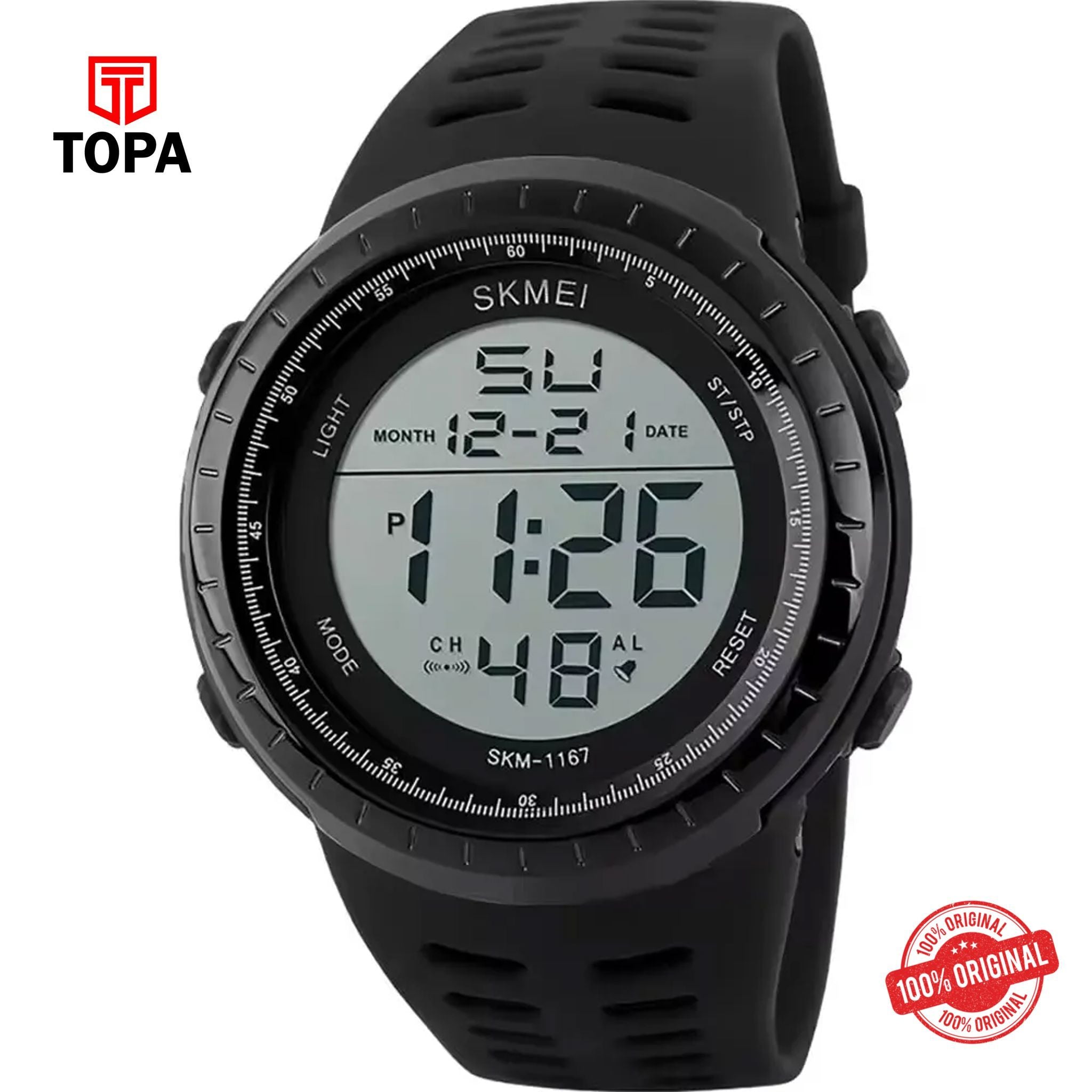 Topa Skmei-1167-G-BLK-Digital-Men-Watch - Product Image 1