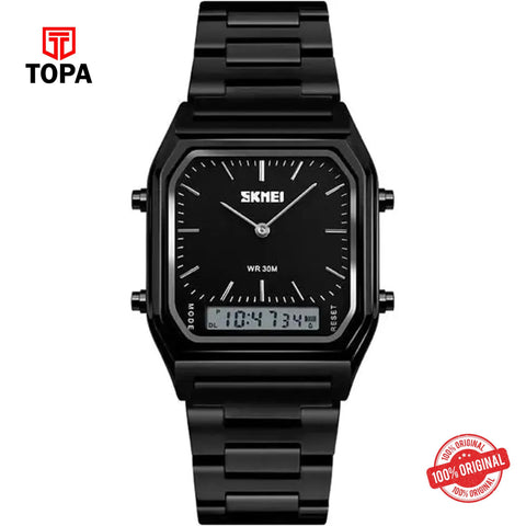 Topa Skmei-1220-G-BLK-Metal-Band-Men-Watch - Product Image 1