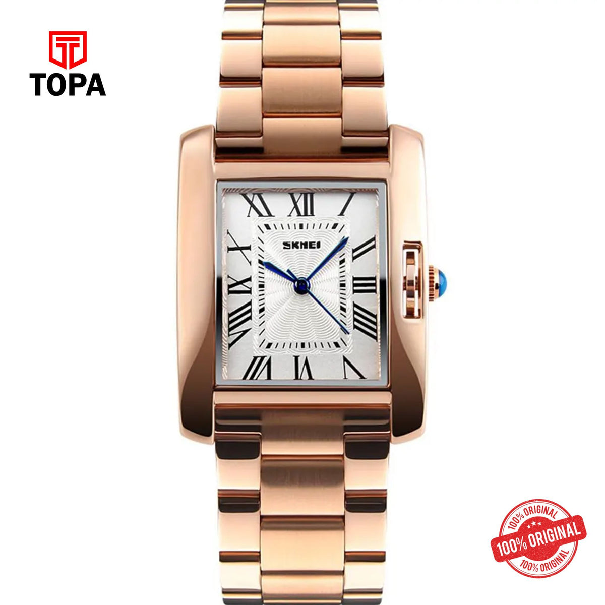Topa Skmei-1284-RS-WHT-Metal-Band-Wome-Watch - Product Image 1