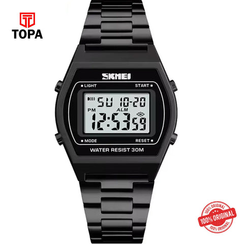 Topa Skmei-1328-BLK-DIGI-Metal-Band-Men-Watch - Product Image 1