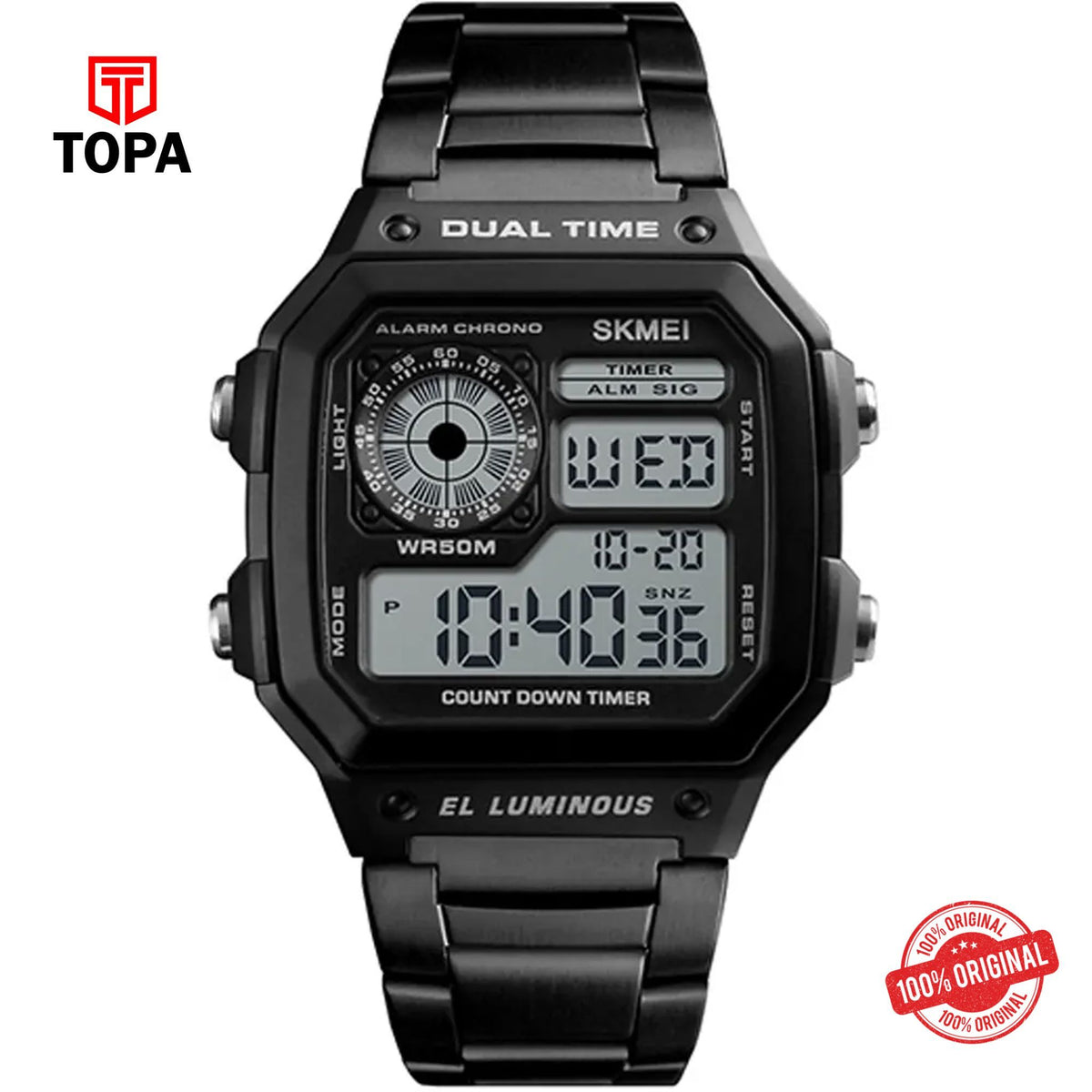 Topa Skmei-1335-G-BLK-Digital-Men-Watch - Product Image 1