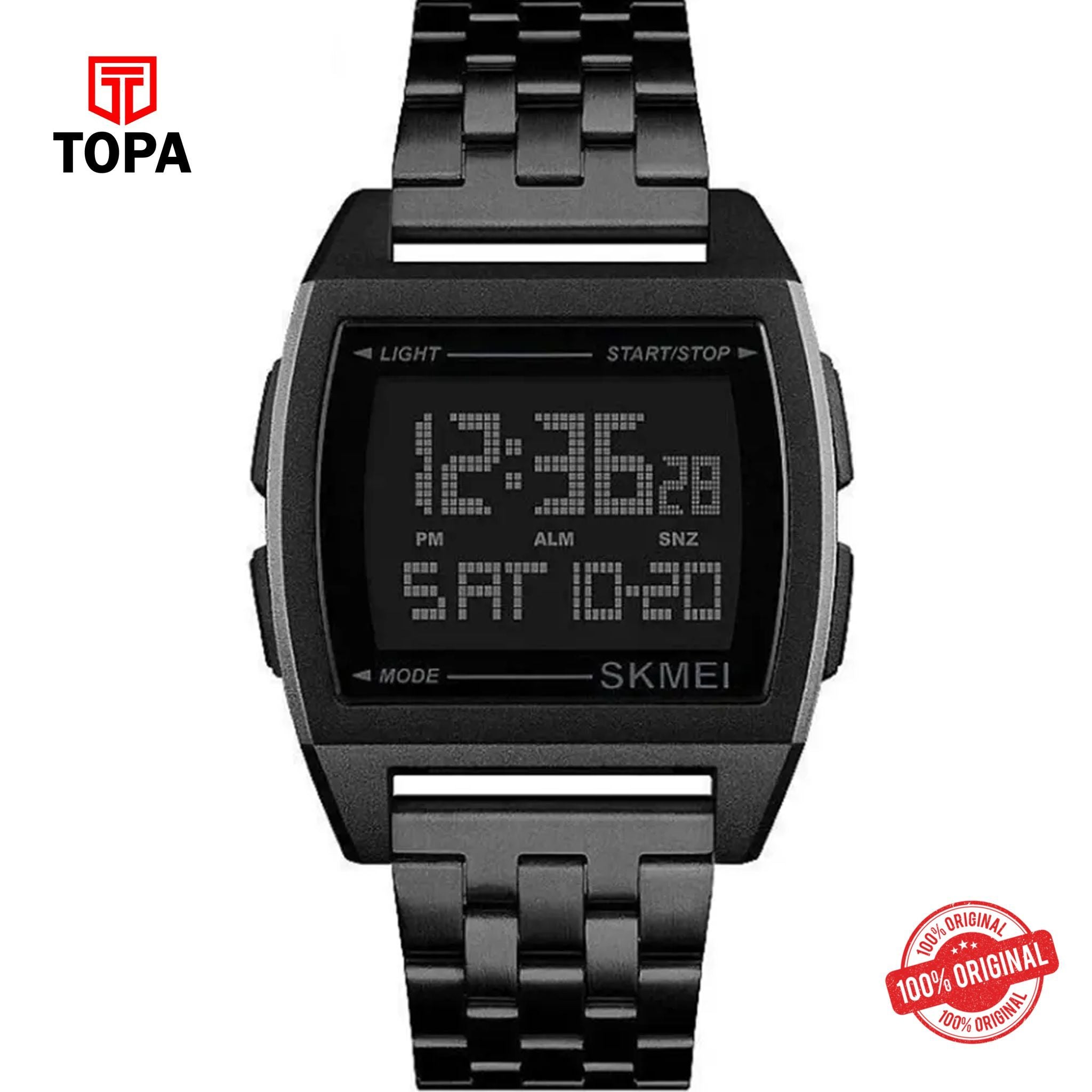 Topa Skmei-1368-BLK-DIGI-Metal-Band-Women-Watch - Product Image 1