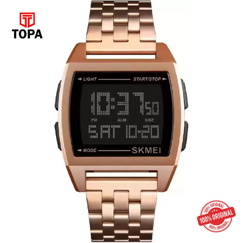 Topa Skmei-1368-RG-DIGI-Metal-Band-Women-Watch - Product Image 1