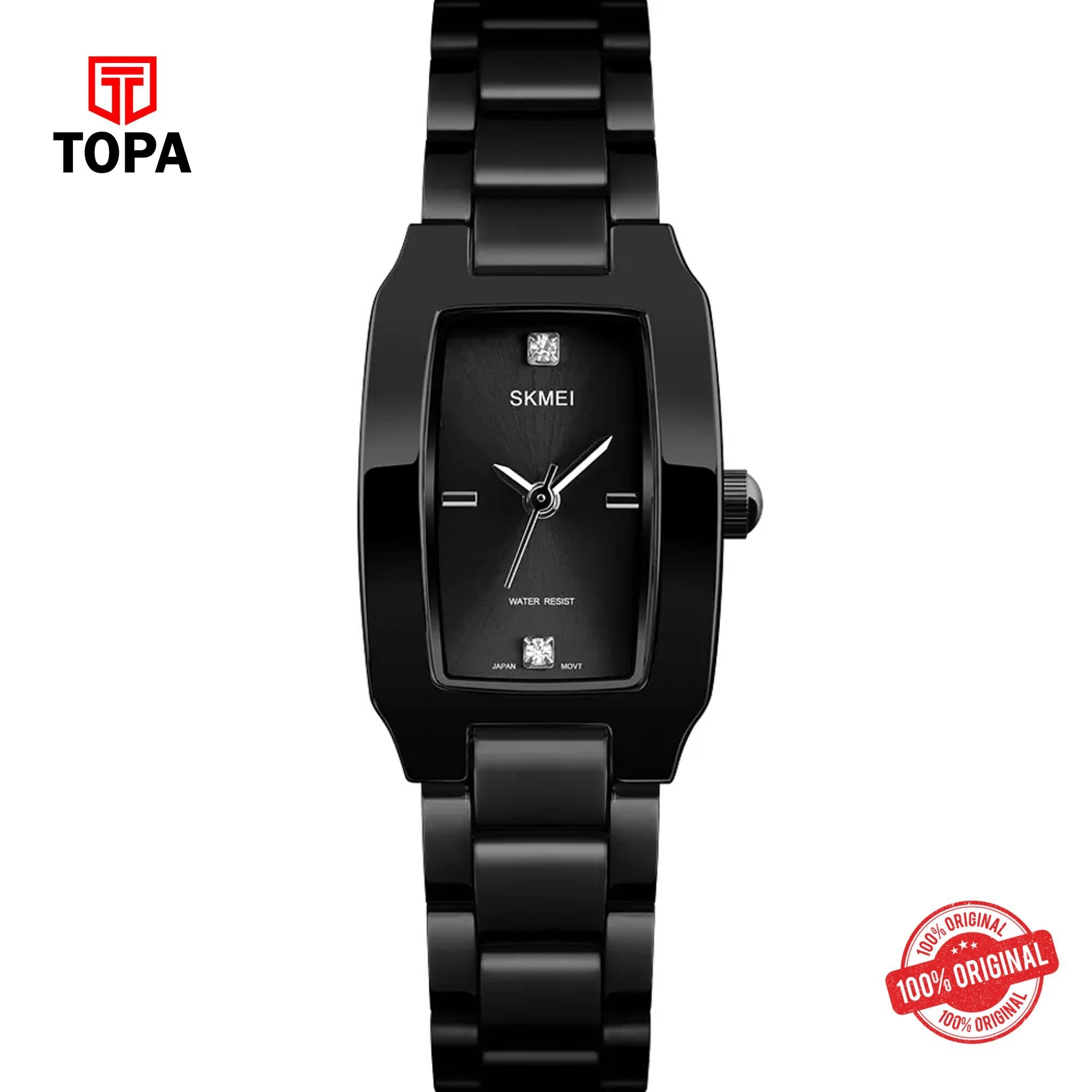 Topa Skmei-1400-L-BLACK-Metal-Band-Women-Watch - Product Image 1