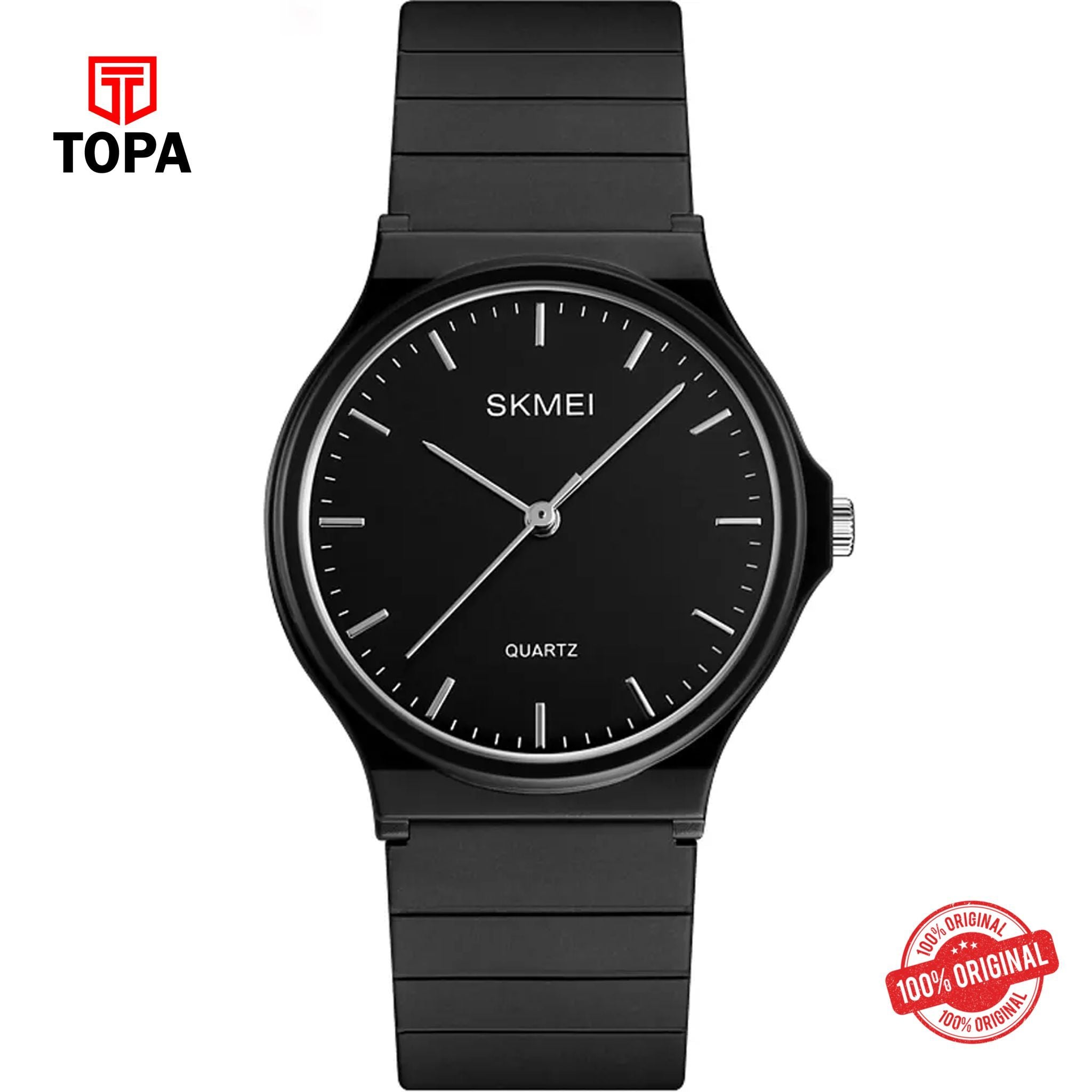 Topa Skmei-1419-BLK-Rubber-Band-Women-Watch - Product Image 1