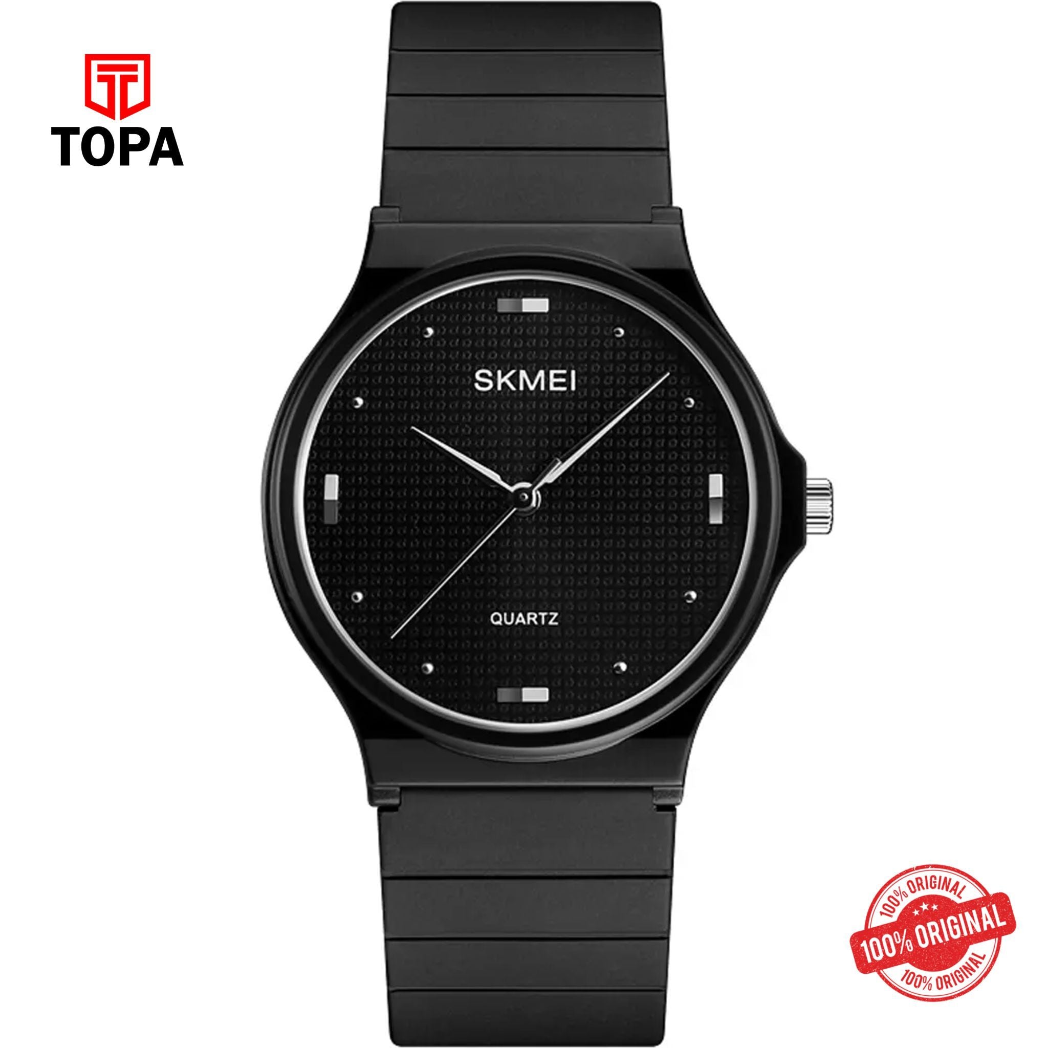 Topa Skmei-1421-BLK-Rubber-Band-Women-Watch - Product Image 1