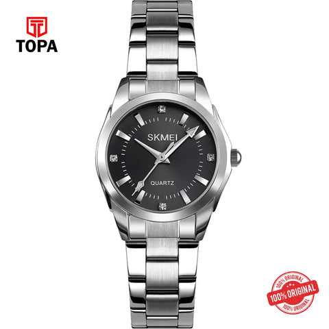 Topa Skmei-1620-L-CH-BLK-Metal-Band-Women-Watch - Product Image 1