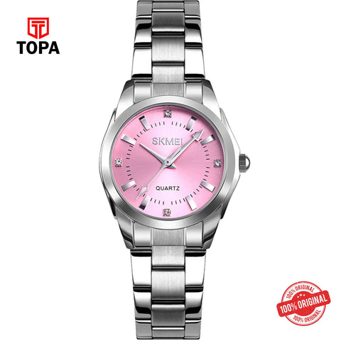 Topa Skmei-1620-L-CH-PNK-Metal-Band-Women-Watch - Product Image 1