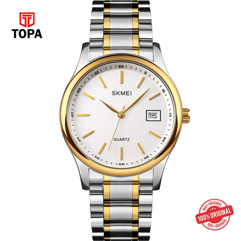 Topa Skmei-1692-TT-WHT-Metal-Band-Men-Watch - Product Image 1