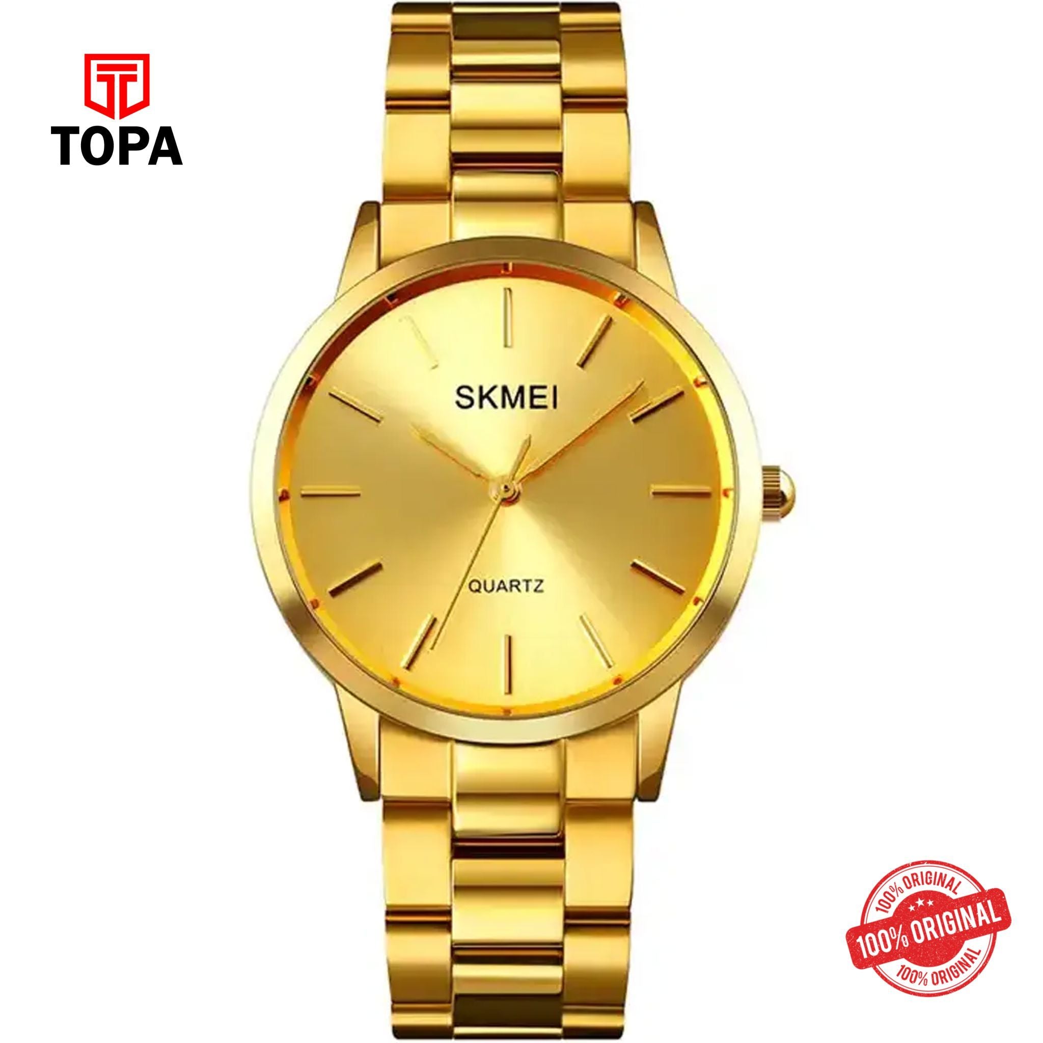 Topa Skmei-1695-GLD-Metal-Band-Women-Watch - Product Image 1
