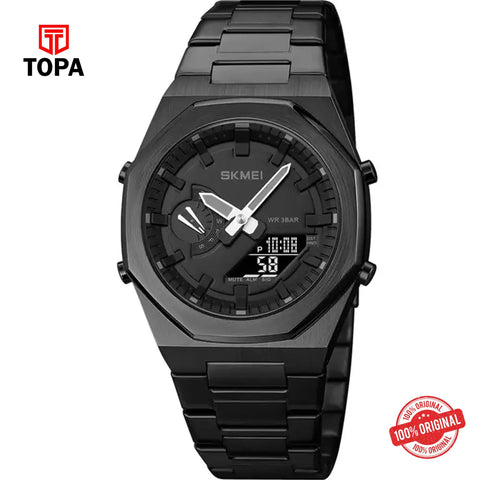 Topa Skmei-1816-G-BLK-Metal-Band-Men-Watch - Product Image 1