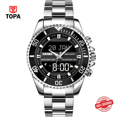 Topa Skmei-1850-G-CH-BLK-Metal-Band-Men-Watch - Product Image 1