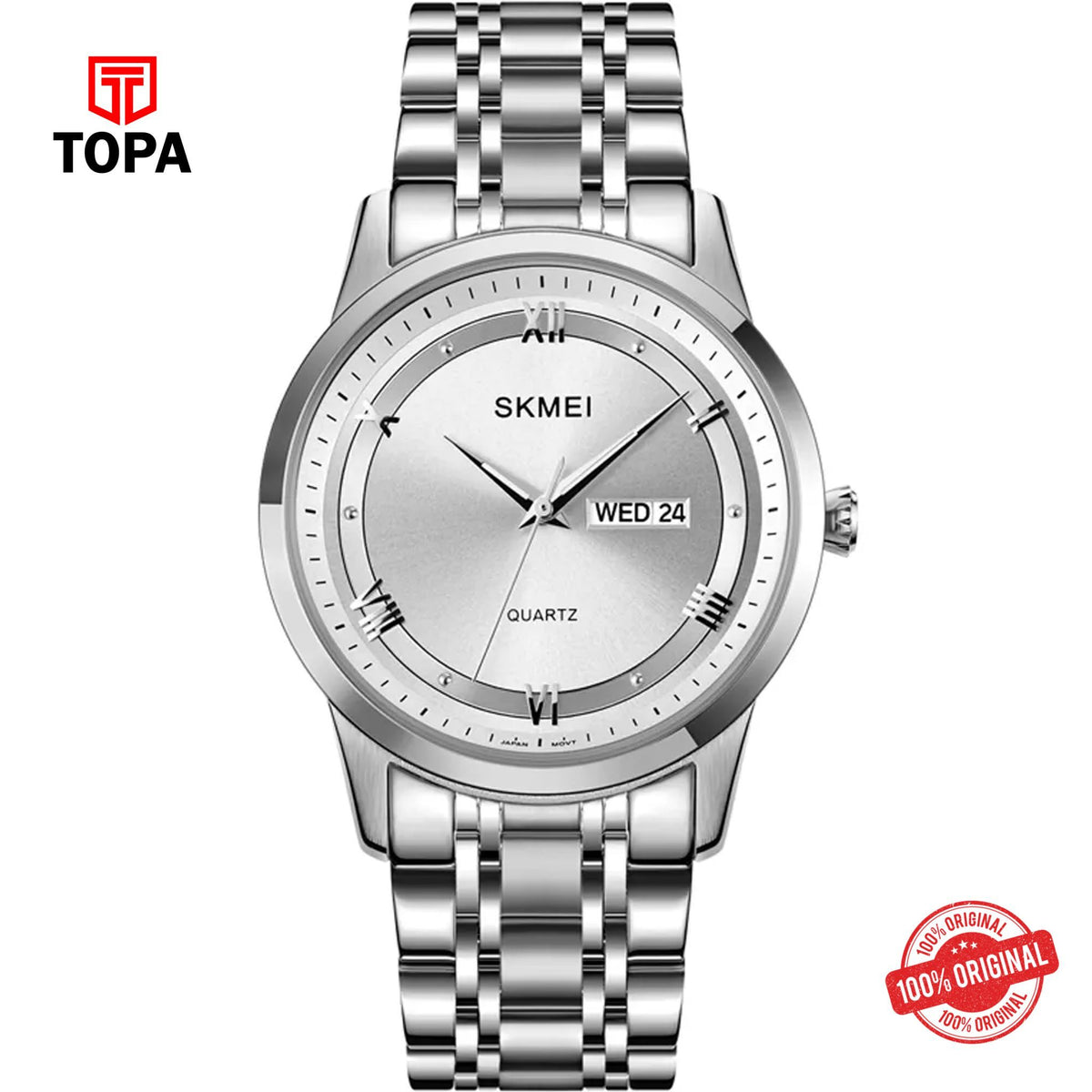 Topa Skmei-1870-CH-Metal-Band-Men-Watch - Product Image 1