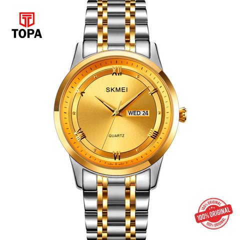 Topa Skmei-1870-TT-GLD-Metal-Band-Men-Watch - Product Image 1