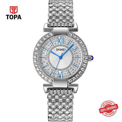 Topa Skmei-1956-CH-WHT-Metal-Band-Men-Watch - Product Image 1