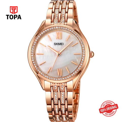 Topa Skmei-1970-L-RS-WHT-Metal-Band-Women-Watch - Product Image 1