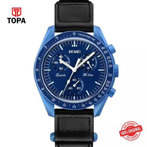 Topa Skmei-1982-BLU-BLK-Nylon-Band-Men-Watch - Product Image 1
