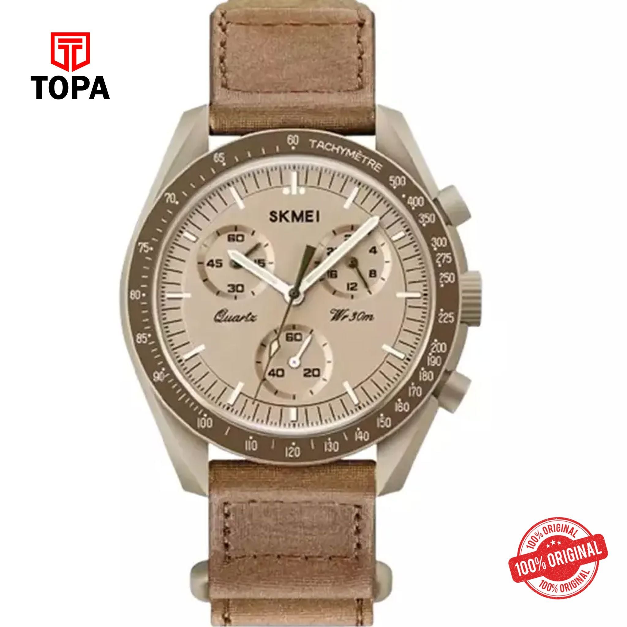 Topa Skmei-1982-BRN-Nylon-Band-Men-Watch - Product Image 1