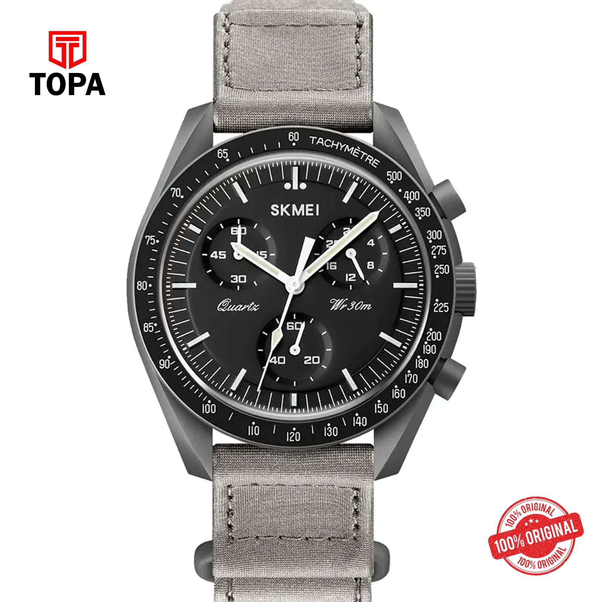 Topa Skmei-1982-GRY-Nylon-Band-Men-Watch - Product Image 1