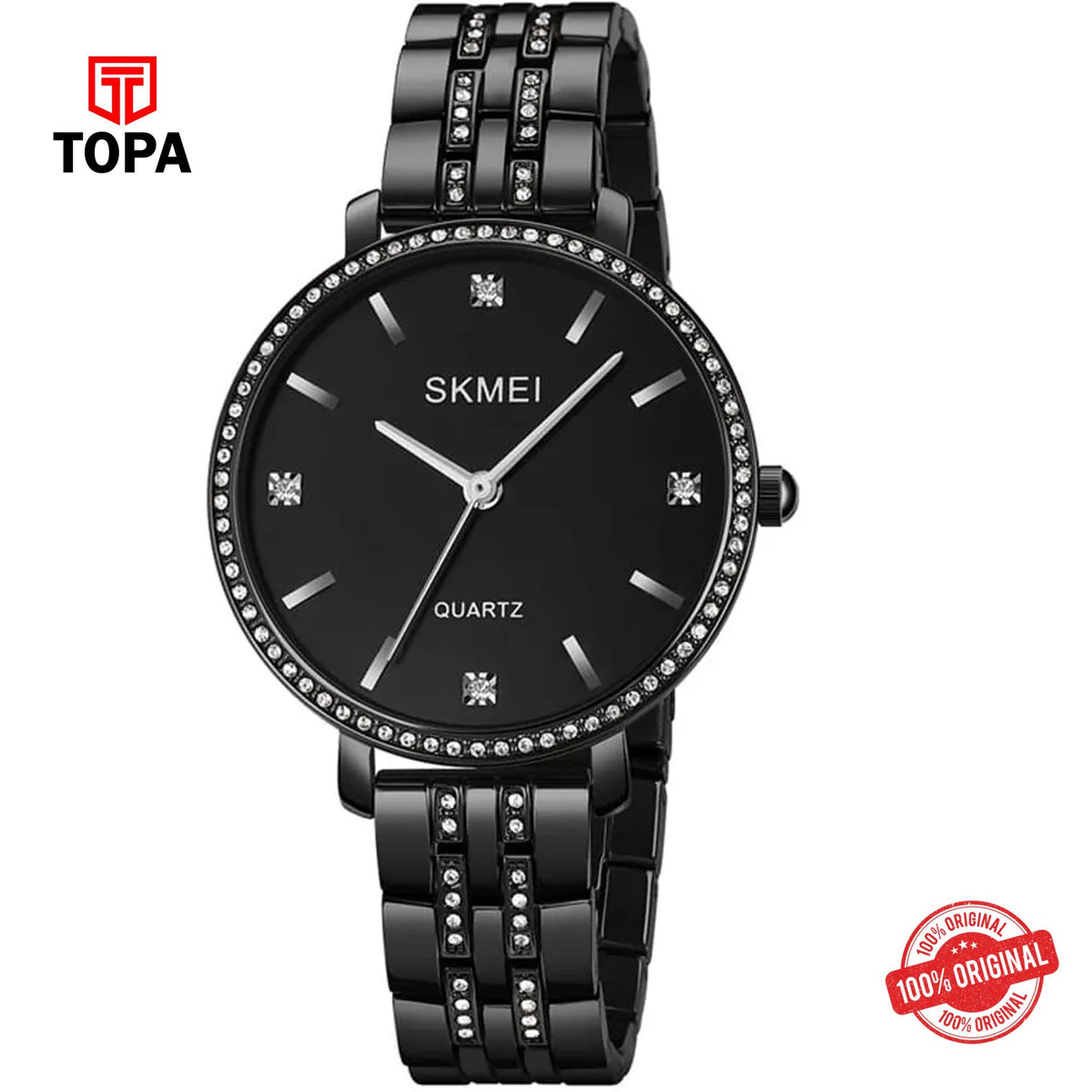 Topa Skmei-2006-L-BLK-Metal-Band-Women-Watch - Product Image 1