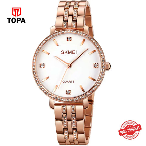 Topa Skmei-2006-L-RS-WHT-Metal-Band-Women-Watch - Product Image 1
