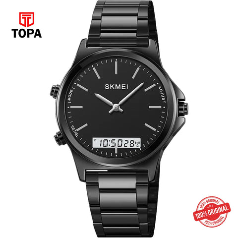 Topa Skmei-2120-G-BLK-Metal-Band-Men-Watch - Product Image 1