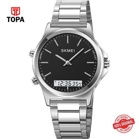 Topa Skmei-2120-G-CH-BLK-Metal-Band-Men-Watch - Product Image 1