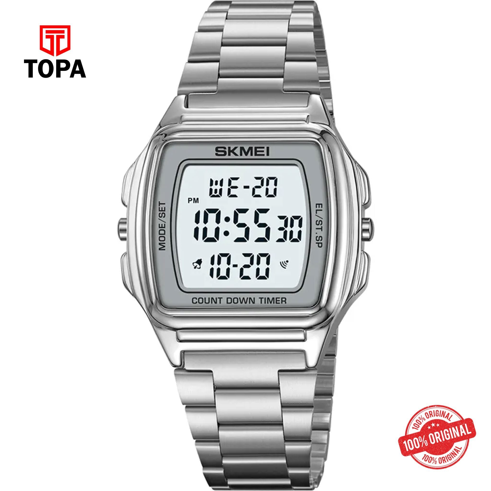 Topa Skmei-2239-CH-DIGI-Metal-Band-Women-Watch - Product Image 1