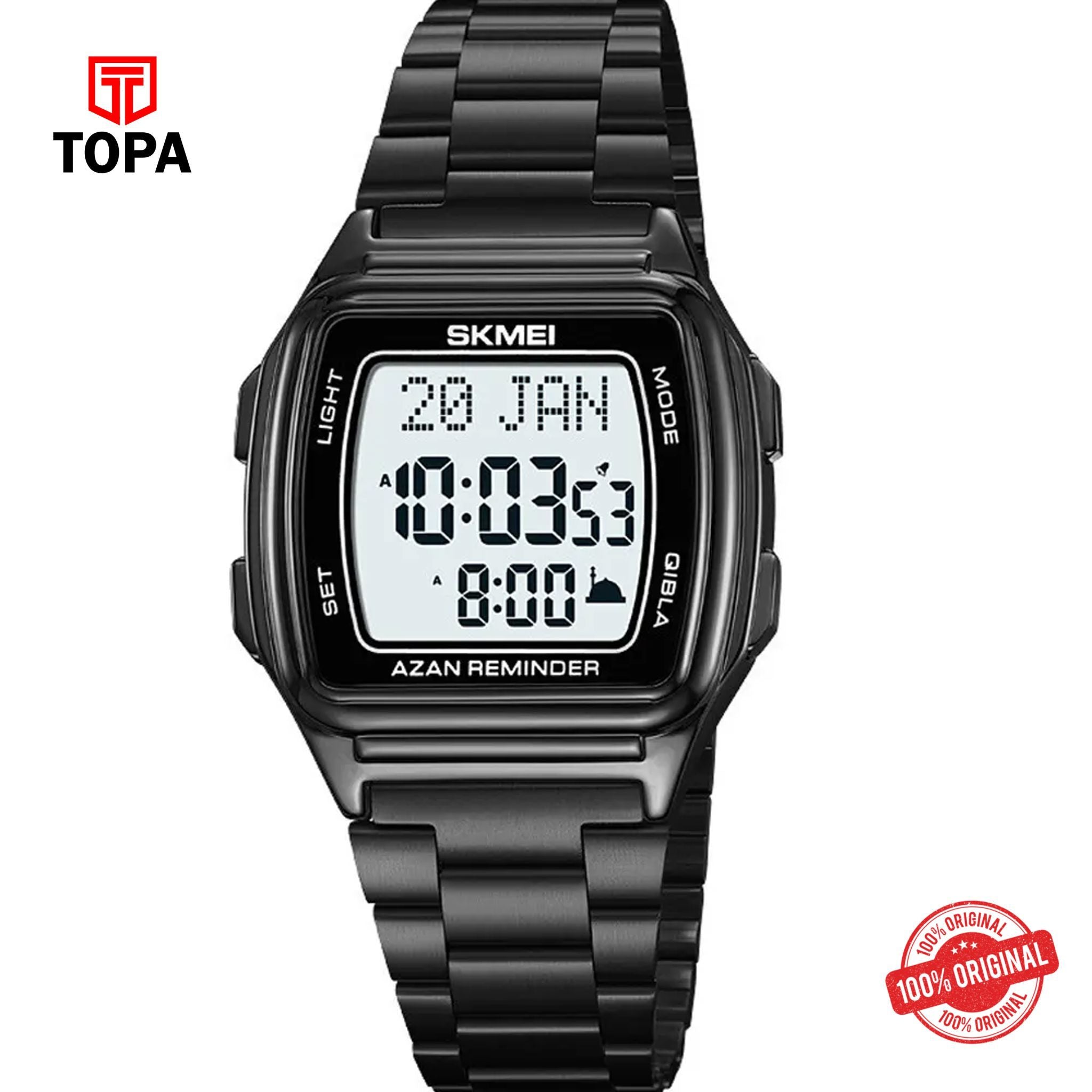 Topa Skmei-2240-BLK-DIGI-Metal-Band-Men-Watch - Product Image 1