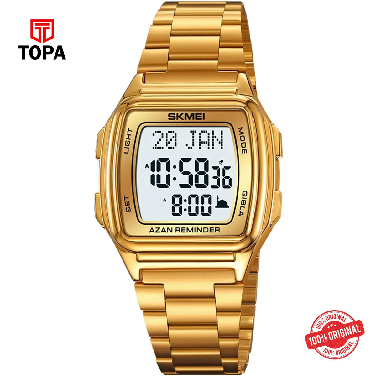 Topa Skmei-2240-GLD-DIGI-Metal-Band-Men-Watch - Product Image 1