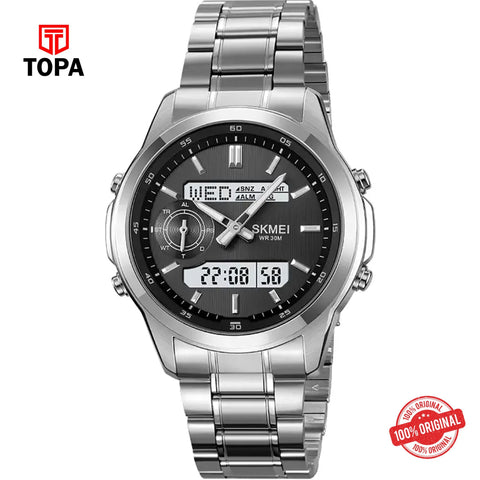 Topa Skmei-2284-G-CH-BLK-DTIME-Metal-Band-Men-Watch - Product Image 1