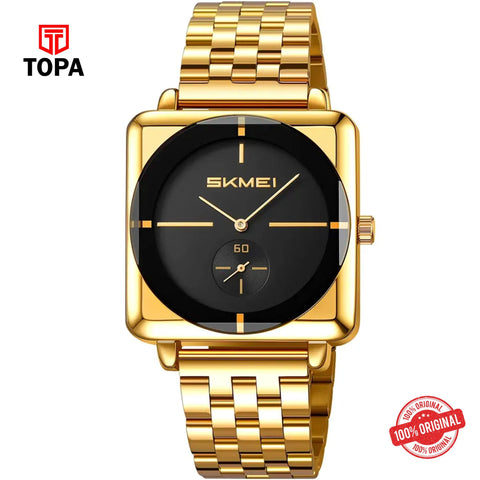 Topa Skmei-2413-G-GLD-BLK-Metal-Band-Men-Watch - Product Image 1